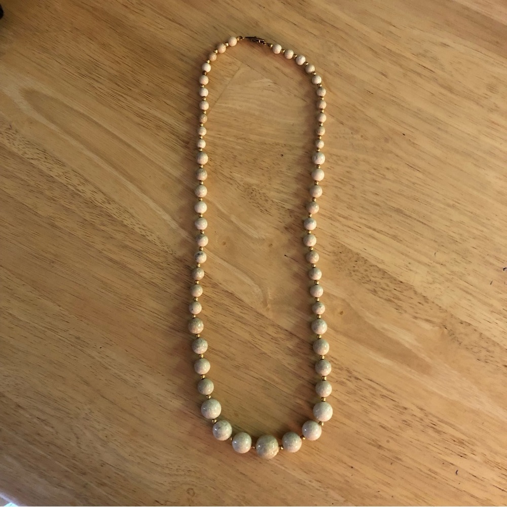 Vintage Stone Bead Necklace